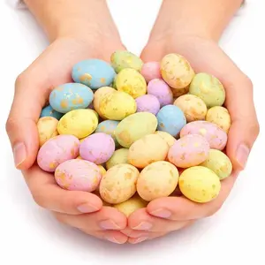 50pcs Colorful Plastic Foam Eggs! Easter Eggs Handmade Spotted Eggs with Assorted Patterns, Lightweight DIY Basket Fillers, Spring Party Decorations for Egg Hunts, Showers & Home Decor, for Summer Celebrations - Suitable for Easter