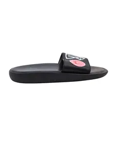 Pre-owned Louis Vuitton Louis Vuitton Flamingo Flat Slides in Black Leather by Rebag