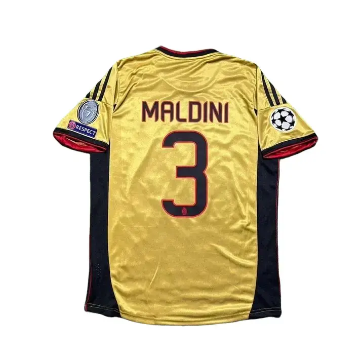 Maldini #3 Retro Gold Jersey Maldini #3 Retro Gold Jersey