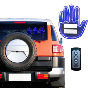 Car Gesture Lights, Car Road Rage LED Signs, Funny Window LED Signs, 3-in-1 Funny Car Finger Lights with Wireless Remote Control, Men's or Women's Car Accessories, Truck Accessories, SUV