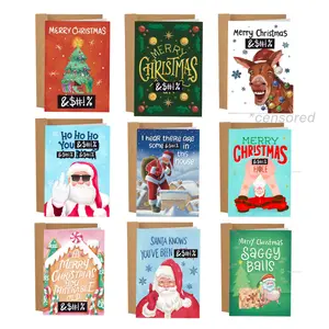 Sleazy Greetings - Most Offensive Christmas Card Bundle - Funny Holiday Greeting Card Set