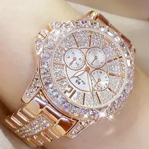 Rose Gold Luxury Quartz Watch for Women with Diamonds & Crystals – The Undisputed Top Choice as a Gift for Your Girlfriend
