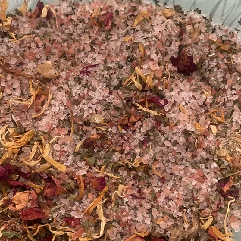 Rosemint Radiance Herbal Tea Bath Magic Bath Salt Soak