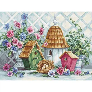 Garden Nesting B2396L Counted Cross-Stitch Kit