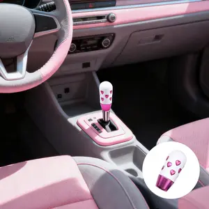 Valentine's Day limited edition rose pink love gear lever extended wave stick head lever gear shift head Shift Knob