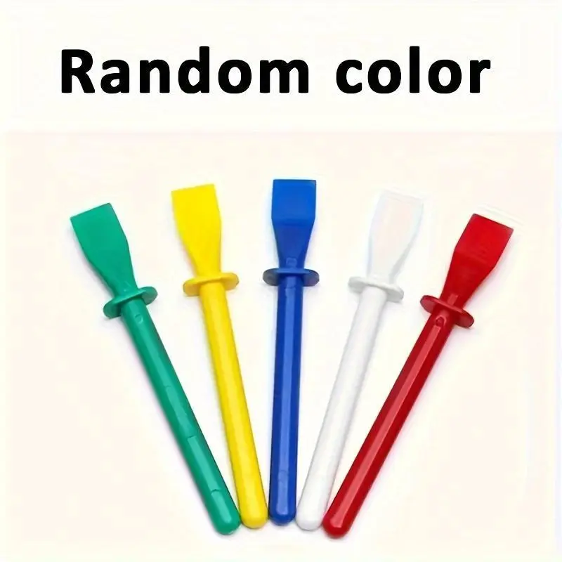 Glue Applicator, Colored Plastic Glue Applicator, Gluing Stick, Gluing Applicator, DIY Leather Craft Tool, Easy To Clean, Gluing Applicator, Gluing Scraper, Very Suitable For Manual DIY Art Leather Crafts - Random Colors