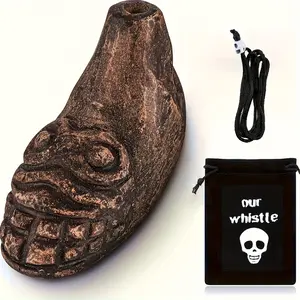 Aztec Death Whistle Halloween AccessoriesGhost Prank Stress Relief Ocarina Gift