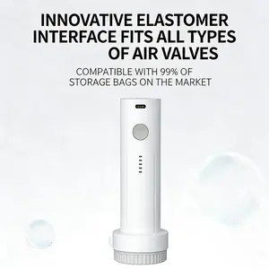 Wireless Electric Vacuum Pump for Storage Bags, Portable USB Rechargeable Sealing & Compression Bag Pump, Travel Organizer Vacuum Pump