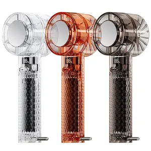 Portable Mini Fan, Handheld Fans with Power Display Flashlight, USB Rechargeable Battery, Lightweight Personal Cooling for Women Men Indoor Outdoor Travel