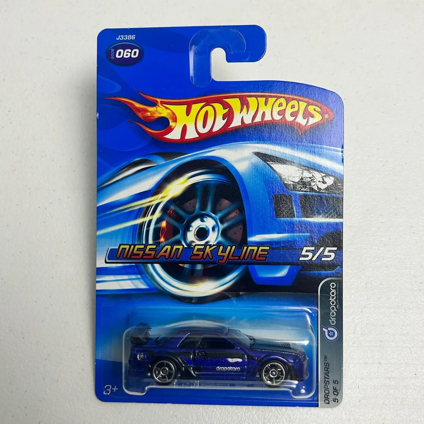 Hot Wheels 1:64 Nissan Skyline GT-R R32 Dark Blue Dropstars 5 of 5