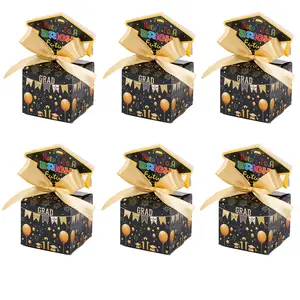 6 Graduation Party Candy Boxes, Graduation Gown Gift Boxes, Holiday Paper Boxes, Baking Cookie Bags, Perfect for Celebrations