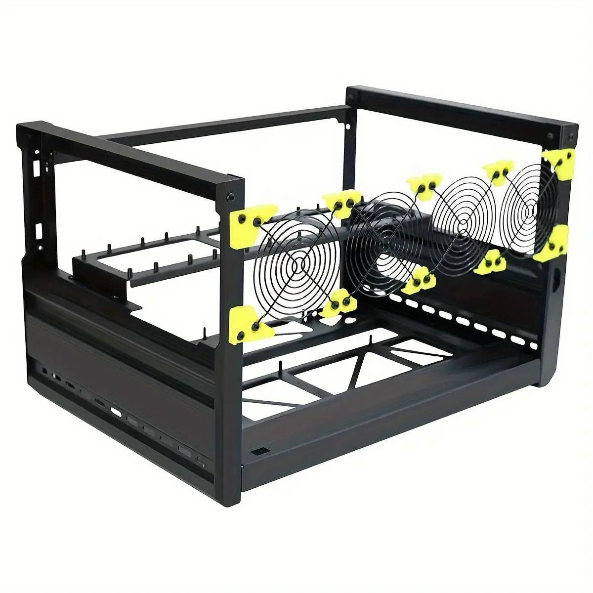 New 6/8 GPU Aluminum Stackable Open Air Mining Computer Frame Rig - NO FANS computer case