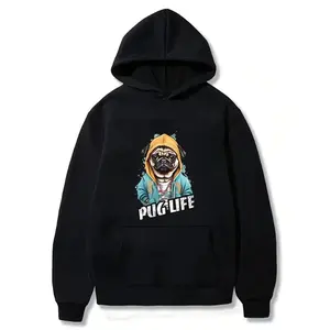 Pug Lifestyle Enthusiast Hoodie, Pug Life Hoodie, Badass Pug Hoodie, Pug Breed, Men's Hoodie, Women's Pug Life Hoodie, Dog Lover Hoodie, Positive Vibes Hoodie