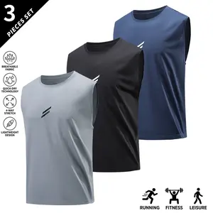 Pack of 4 – Men’s Sleeveless Tank Tops, soft skin-friendly fabric with a non-restrictive feel, suitable for running, fitness, and everyday casual wear; available in multiple colors; lightweight and breathable—a summer essential