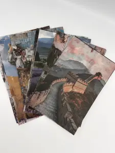 Global Adventures Scrap Pack | Ephemera | 50-piece translucent vellum travel papers for collage and journaling Crafts Kit Craft Kits