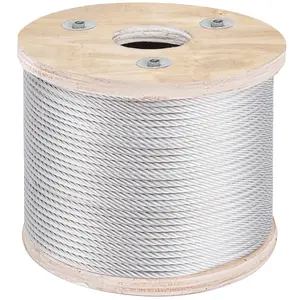 304 Stainless Steel Wire Rope Cable, 3/16", 7x19, 250 ft reel 304 Stainless Steel Wire Rope Cable, 3/16", 7x19, 250 ft reel