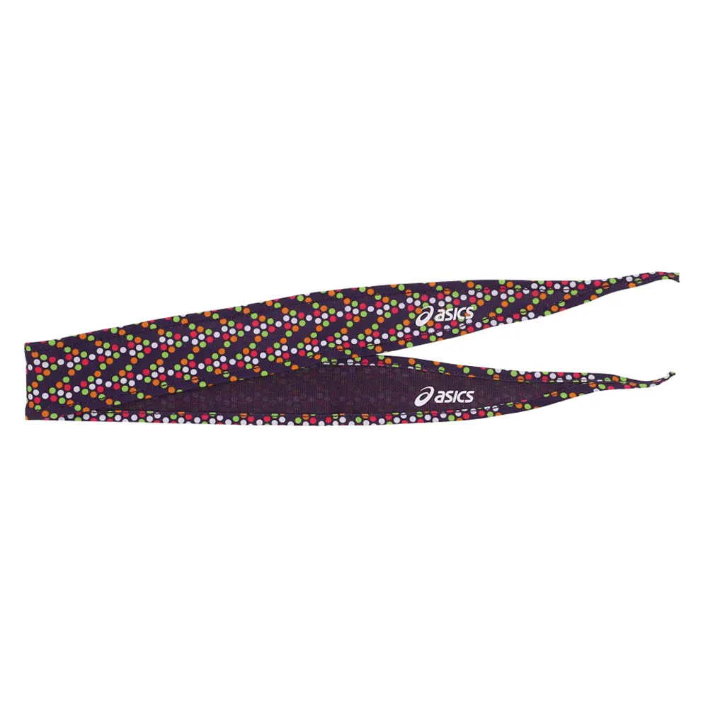 ASICS Womens Reversible Headband Athletic Athletic - Black