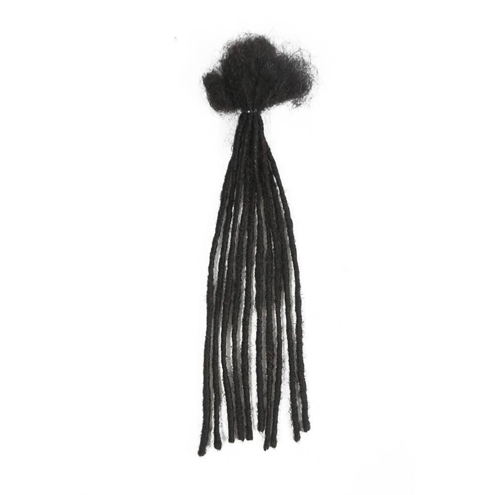 0.2cm Human Hair Dreadlock Extensions T1B