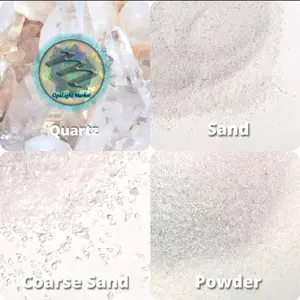 Quartz Crystal Sand | Crushed Quartz Sand & Powder, Natural Quartz Gemstone Sand, Orgone, Candle Making, Jewelry, Wood Inlay, Crystal Art