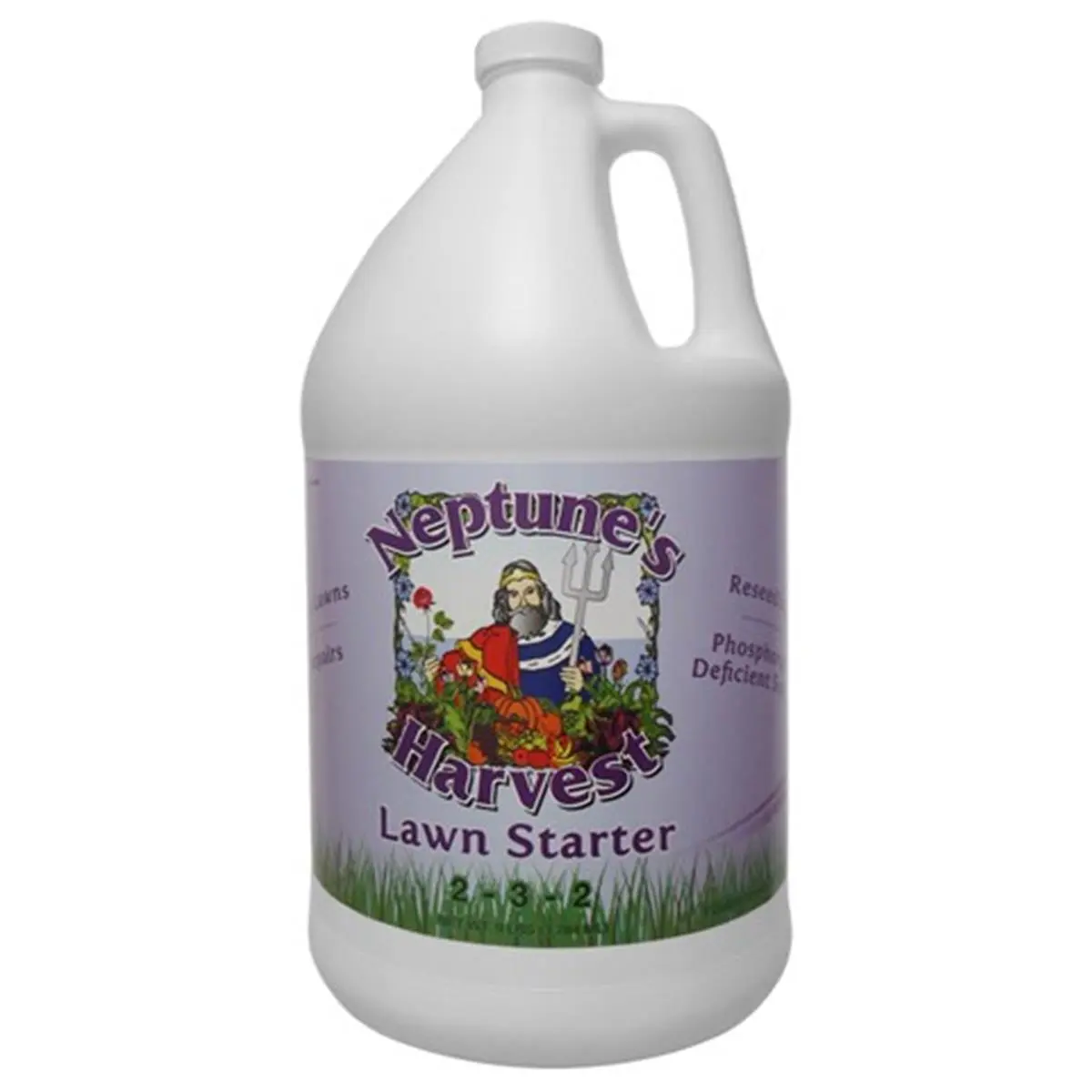 Neptunes Harvest Lawn Starter Fertilizer - 142 oz, For Phosphorus Deficient Lawns, Improves Color, Pack of 4