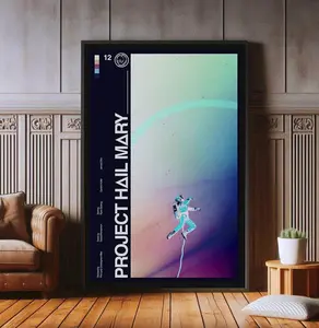 Project Hail Mary Movie Poster, High Quality Canvas Print, 2026 Popular Poster Prints for Wall Aesthetic Decor