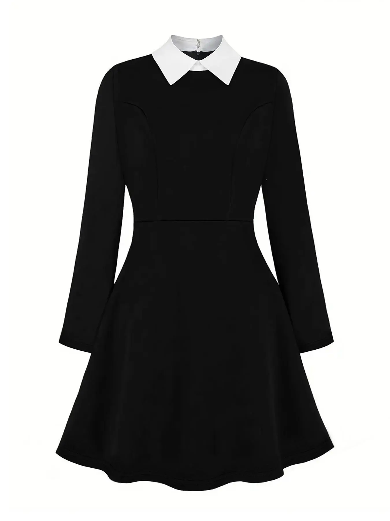 Women's Halloween Cosplay Wednesday Addams Costume, Dark Gothic A-Line Dress, Perfect Halloween Gift, Casual Tight Fit Skirt - TikTok Shop Women's Halloween Cosplay Wednesday Addams Costume, Dark Gothic A-Line Dress, Perfect Halloween Gift, Casual Tight Fit Skirt - TikTok Shop