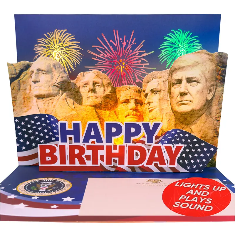 Birthday Card Premium 3D Pop Up Greeting Cards, LIGHTS