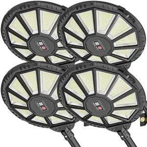 Solar Lights Outdoor, 590LED 6500K Flood Light Dusk to Dawn, Solar Outdoor Lights with Motion Sensor, IP66 Waterproof Solar Street Lights Outdoor for Yard, Pools