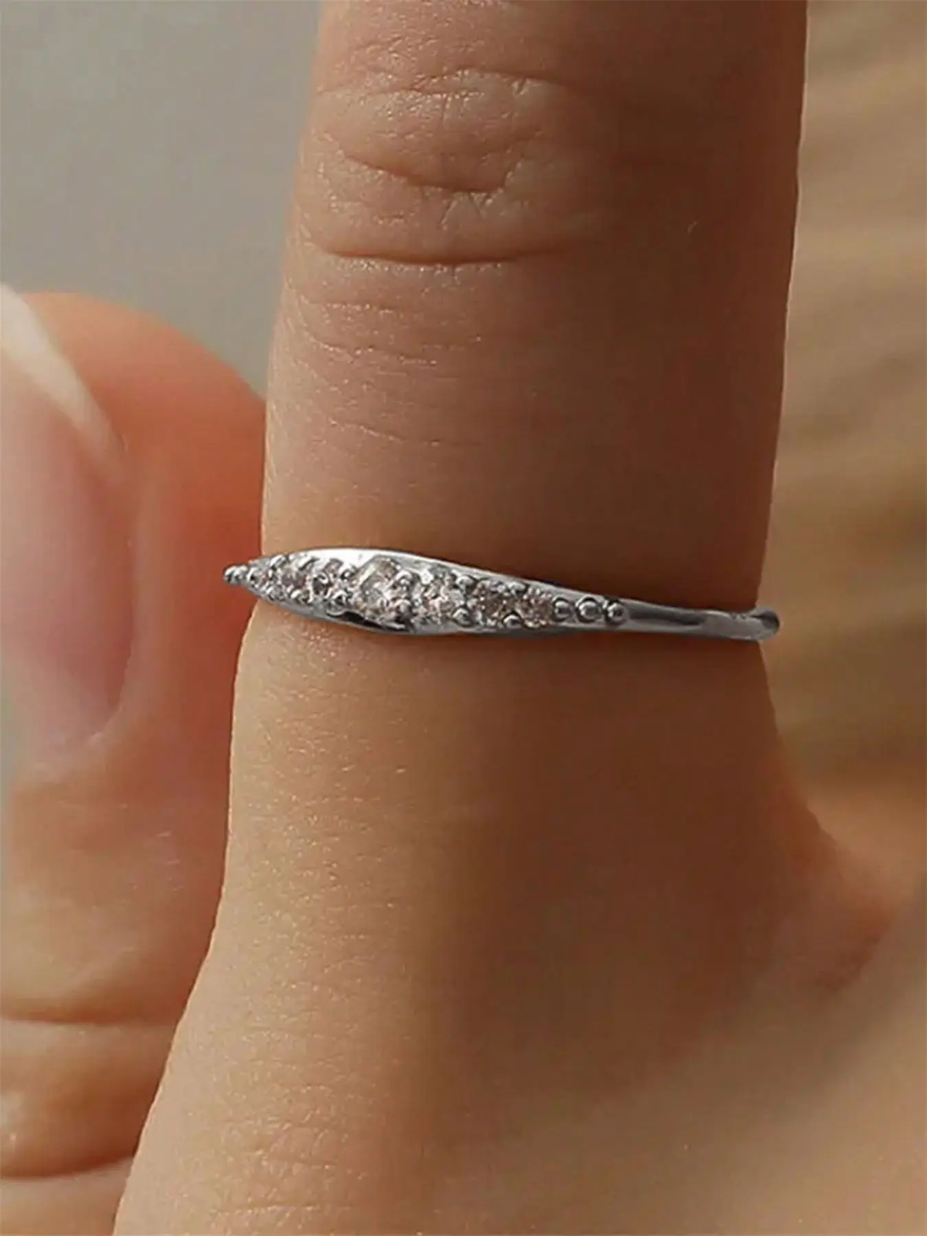 1 PC Fashion Marquise Cut Ring For Women For Wedding Engagement Party Jewelry Valentine's Day Gift Solitaire Engagement Rings Teardrop Bridal Rings Beautiful Rings