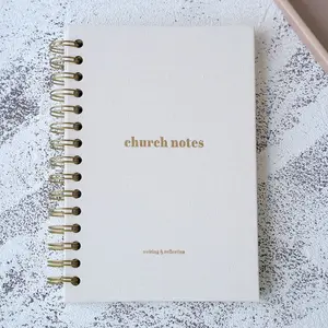 Church Notes Journal - by Steadfast and Sustained - Christian Sermon Notebook to Write Verses, Key Points, Notes, and Apply the Message - Men or Women Gift Idea - Devotional Bible Study, Prayer, & Application