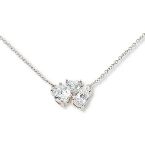 Radiance by Absolute™ Multi Stone Oval Pendant Necklace