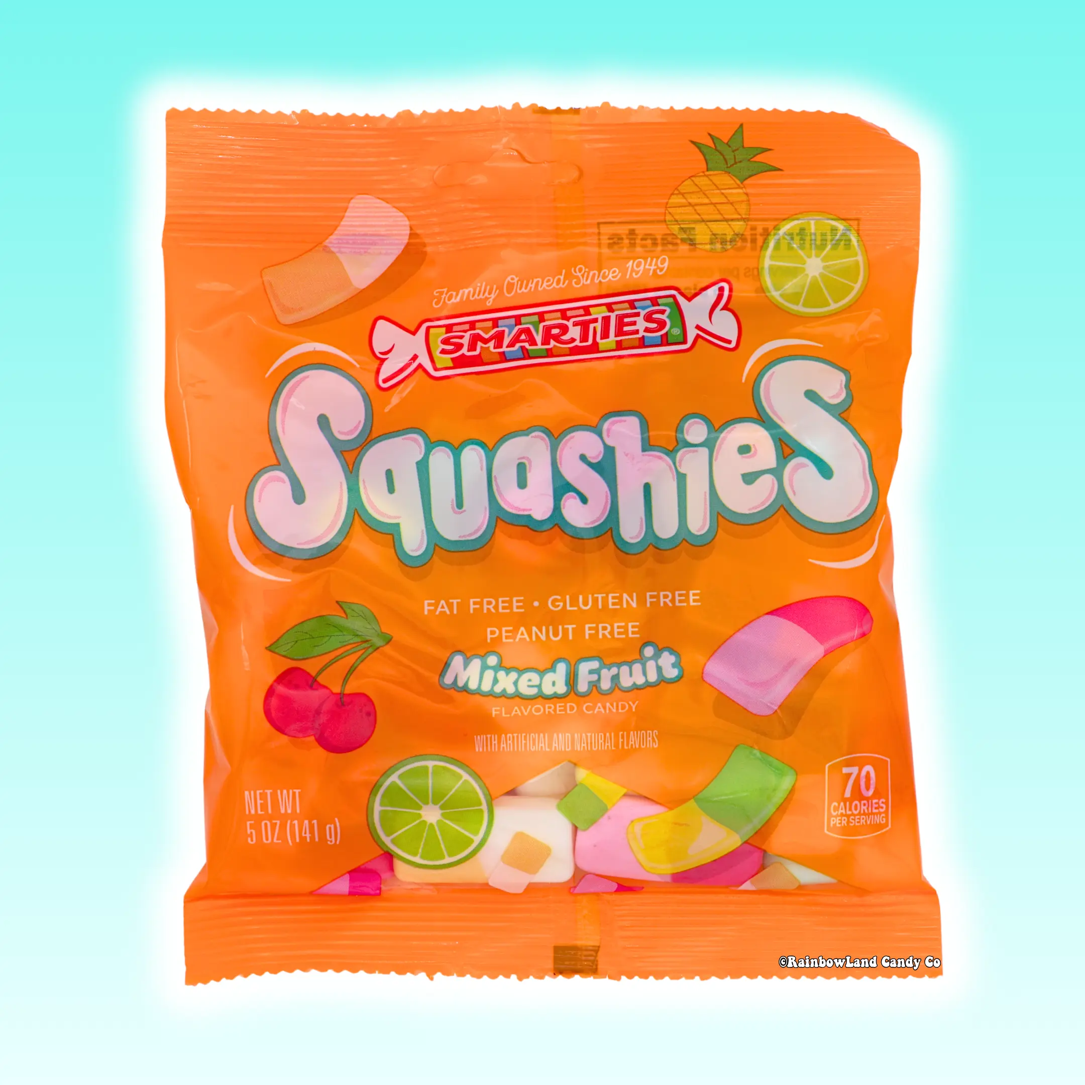 Smarties Squashies Mixed Fruit Candy | 3 Flavor Combos Fruity Flavored Chunks Sour Variety Gummy