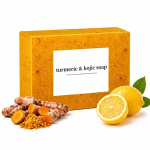 Lemon Turmeric Kojic Acid Soap, Turmeric & Kojic Acid Brightening Soap, Dark Spot Remover, Kojic Acid Soap, Soap Body CareBody Wash Lemon Flawless Organic