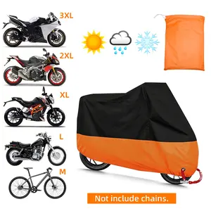 Waterproof Motorcycle Cover with Anti-Theft Hole,UV-Blocking,Scratch Protection,Dustproof,104.33*49.21*41.34in,All-Weather Motorcycle Accessories for Outing Parking