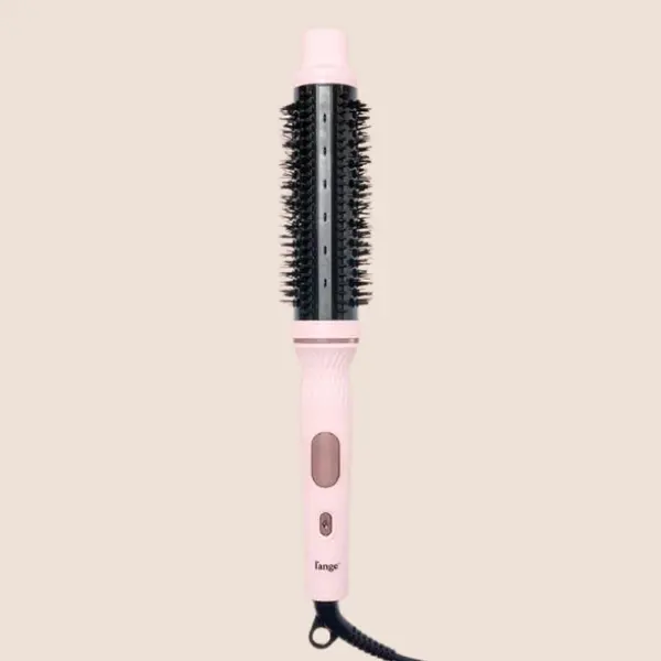 L'ANGE HAIR GlamWave Infrared Thermal Ionic Hair Styling Tool - 38mm Ceramic Heated Round Brush for Adults, Dual Voltage, Adds Volume & Shine, Reduces Frizz, Enables Easy Blowout, Comfortable Use, 60-Minute Auto Shut-Off