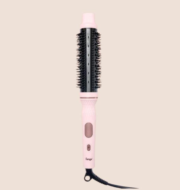 L'ANGE HAIR - GlamWave Infrared Thermal Ionic Brush | 38mm Heated Round Thermal Brush for Volume and Curls | Reduces Frizz | Adds Shine | Smooth Styling Tool for All Hair Types, Hair Brush, Storage, Adjustable, Lightweight