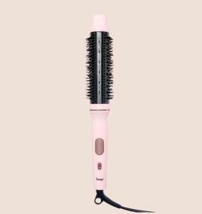 L'ANGE HAIR - GlamWave Infrared Thermal Ionic Brush | 38mm Heated Round Thermal Brush for Volume and Curls | Reduces Frizz | Adds Shine | Smooth Styling Tool for All Hair Types, Hair Brush, Storage, Adjustable, Lightweight