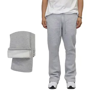 Men's Flared Sweatpants Heavyweight Fleece Joggers Pants