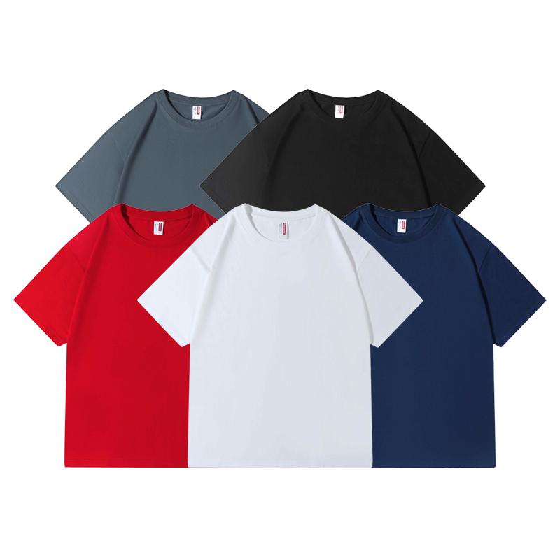5-Pack 100% cotton Alimens&Gentle Men's Slim Fit Crew Neck Casual T-Shirts - Super Soft, Tagless, Essential Tees for Everyday Wear