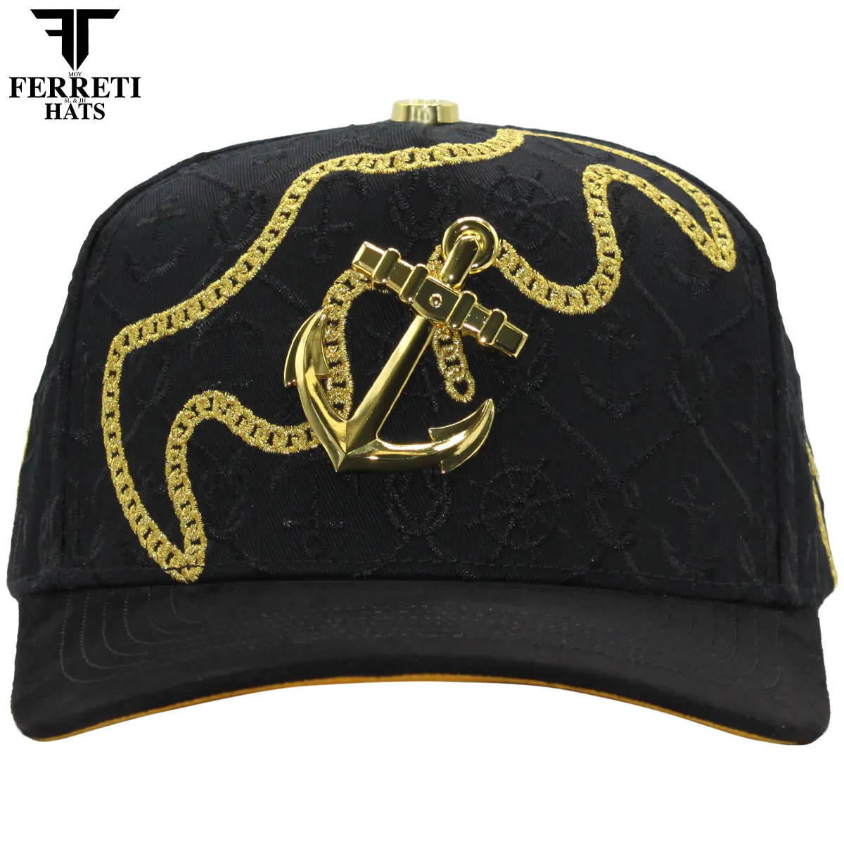 FERRETI HATS PREMIUM FT193 El Ancla Baseball Cap For Men