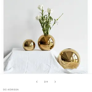 Hot Sale Electroplated Ceramic Gold Vase Home Decor