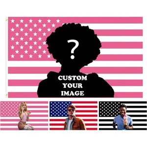Custom Pink America Flag,  Custom Design Tapestry for Garden Yard Dorm Room Wall Decor, Ideal for Family Friends College Students Cotton Decorative