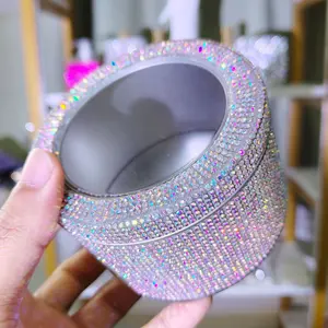 High-Value Rhinestone Storage Jar, Elegant Decorative Container, Perfect for Jewelry Organization, Stylish Home Accessory, Canister