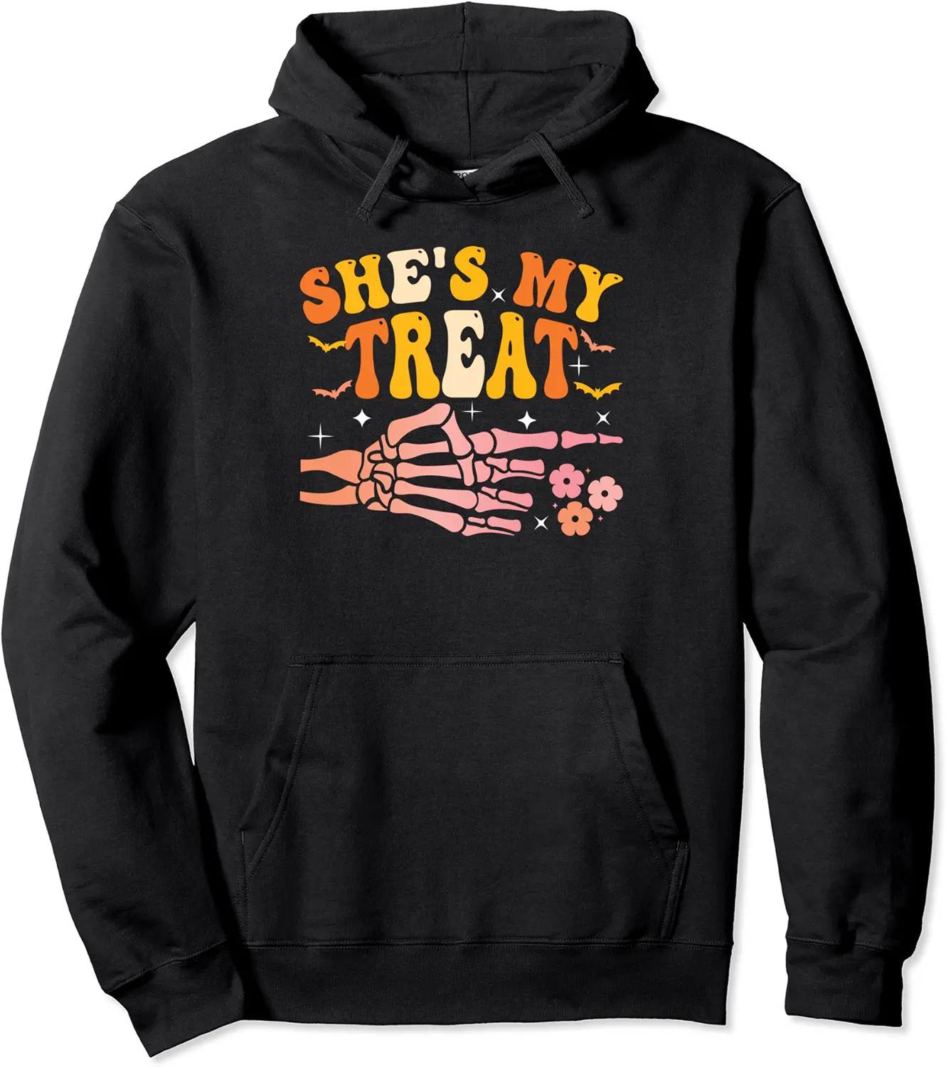 Couple My Treat Skeleton Matching Halloween Costume Hes Pullover Hoodie - 75B0CKTRLPCH