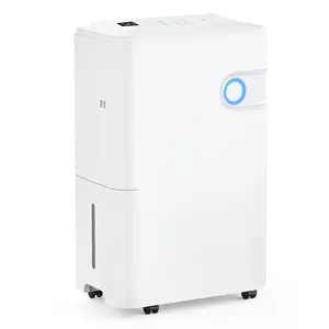 Energy Star Dehumidifier for Home & Basement – Intelligent Moisture Absorber with Pump – 80 Pints Per Day, Auto Humidity Control – Quiet Operation with Drain Hose