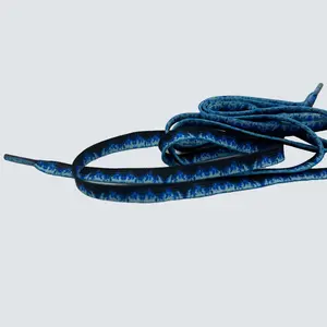 Black Blue Flames Lace