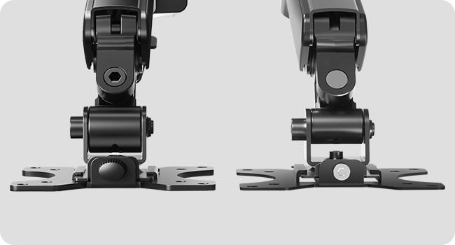 HUANUO Supports 13-32″ screens, up to 19.8 lbs per arm. Features built-in C-clamp, enhanced stability, and upgraded cable management. VESA 75x75mm/100x100mm compatible. Black finish.