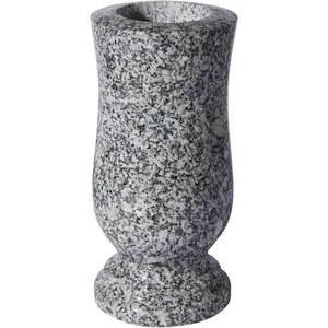 Natural Granite Cemetery Vase for Grave Headstone Decoration Timeless Memorial (1)
