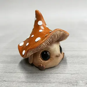 Handmade Resin Magical Mushroom Fairy Statue - Cute Decorative Figurines for Home Decoration, Room Decorations, Ideal Holiday Gift for Christmas, Valentine's Day