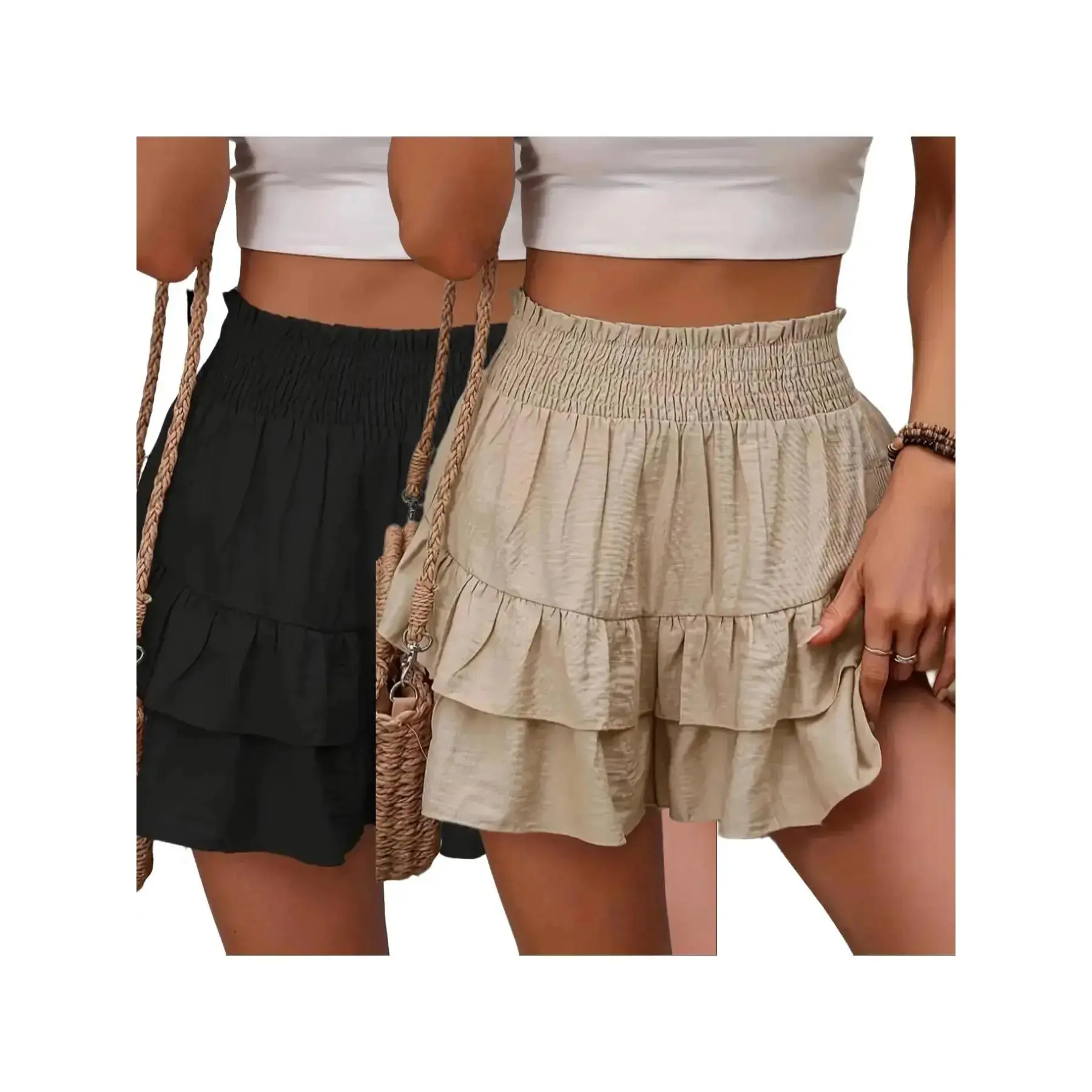 Black*1 pc+Khaki*1 pc